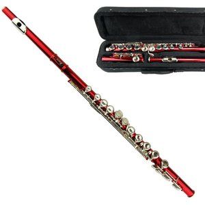 New Student 16 Hole Red Flute with Case